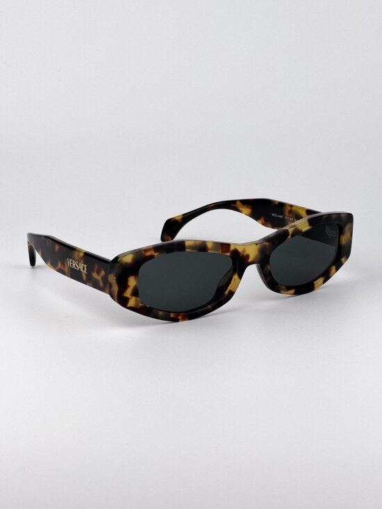 Versace Sunglasses – Brown Yellow Havana Oval Grey Women VE4487 777/87 main image 7